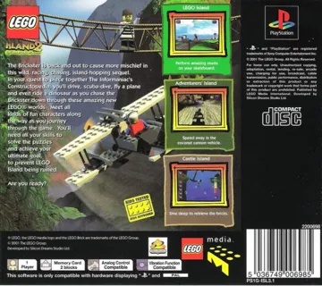 LEGO Eiland 2 - De Wraak van Dondersteen (NL) box cover back